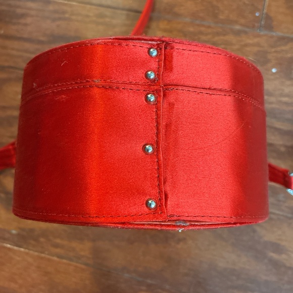 Love Moschino Red Heart Crystal Accent Women's Bag - fair condition - Picture 4 of 8